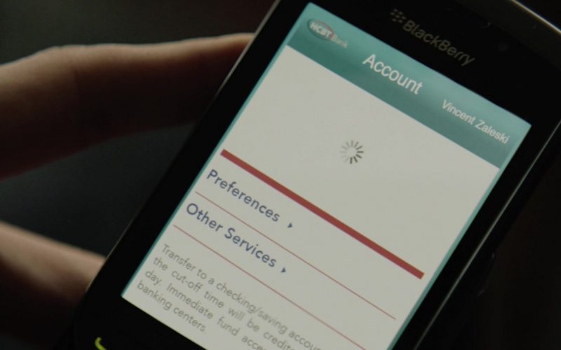 Blackberry Mobile Phone Used by Jesse Eisenberg in The Hummingbird Project
