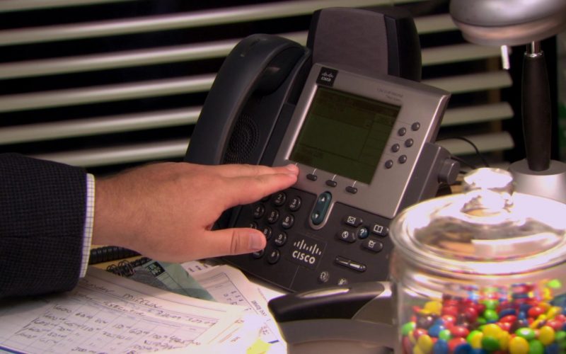 Cisco IP Phone Used by Brian Baumgartner (Kevin Malone) in The Office – Season 6, Episode 6, Mafia (1)