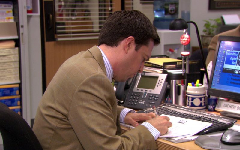 Cisco Phone & HP Monitor Used by Ed Helms (Andy Bernard) in The Office