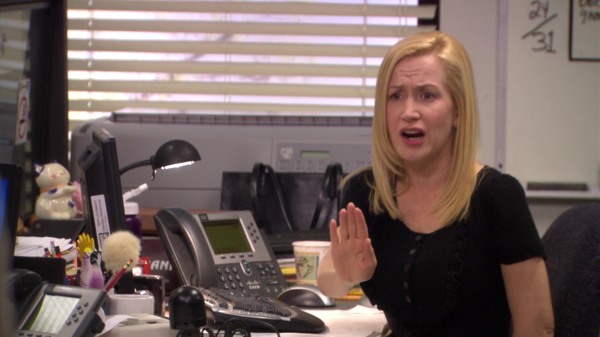 Cisco Phone Used by Angela Kinsey (Angela Martin) in The Office - Season 5....