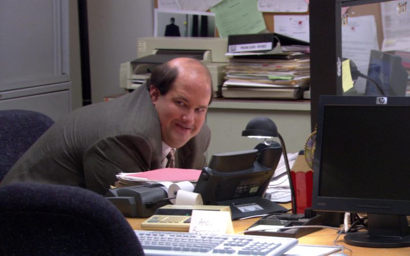 Cisco Phone Used by Brian Baumgartner (Kevin Malone) and HP Monitor in The Office