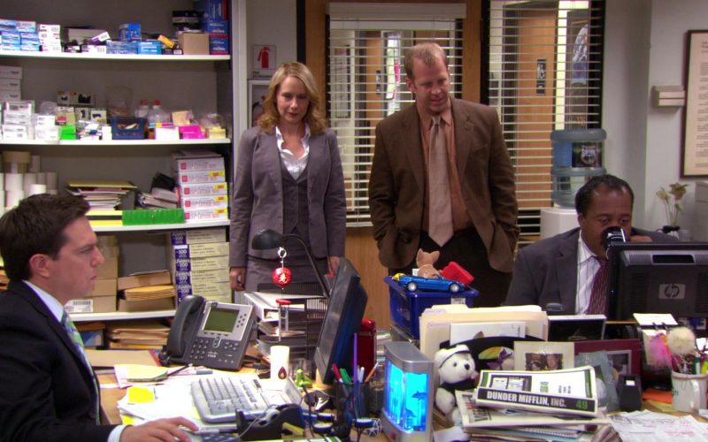 Cisco Phone Used by Ed Helms (Andy Bernard) and HP Monitor Used by Leslie David Baker (Stanley Hudson)