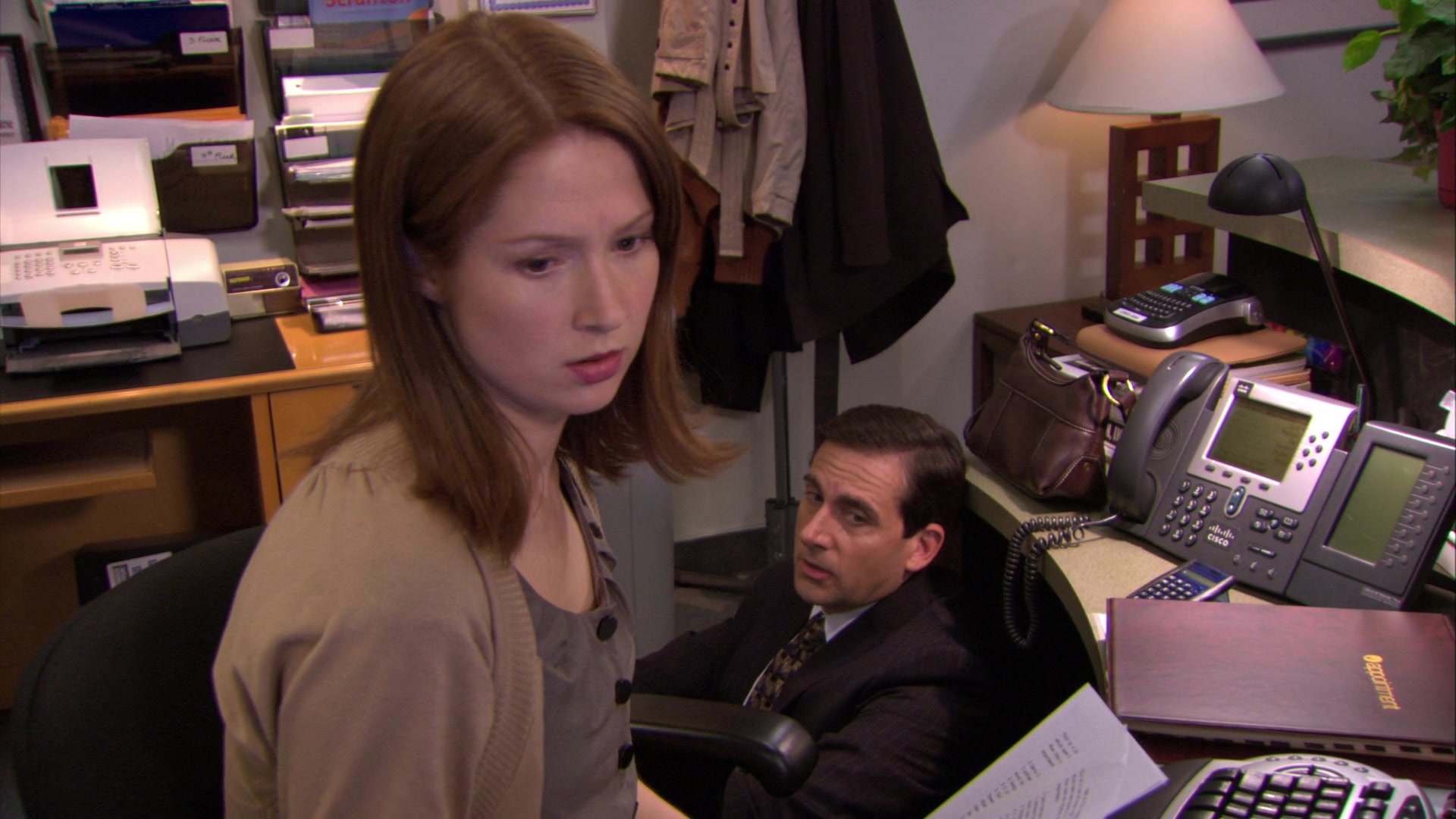 Cisco Phone Used by Ellie Kemper (Erin Hannon) in The Office - Season 6, Ep...