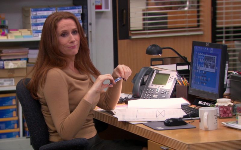 Cisco Phone and HP Monitor Used by Catherine Tate (Nellie Bertram) in The Office – Season 9, Episode 15 (2)