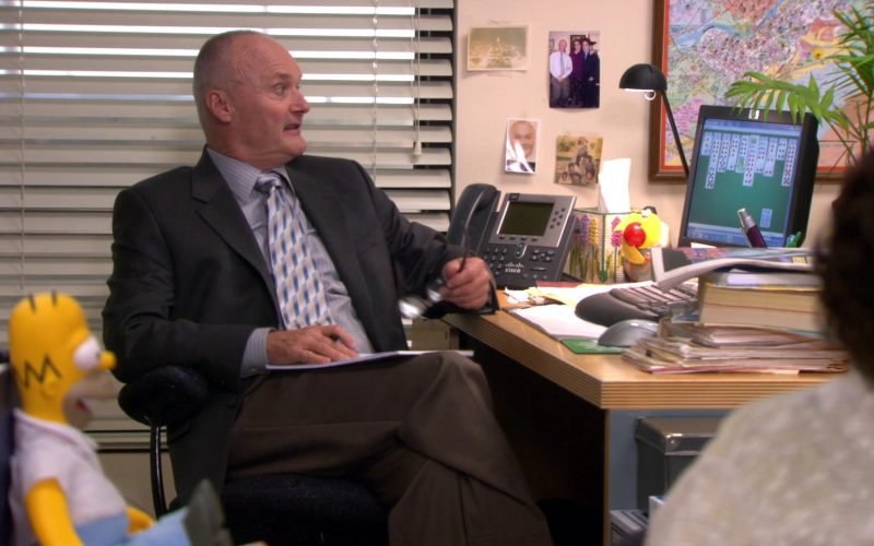 Cisco Phone and HP Monitor Used by Creed Bratton in The Office