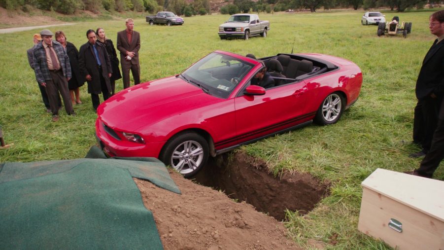 Ford Mustang Convertible Red Car Used By Thomas Middleditch (Jeb