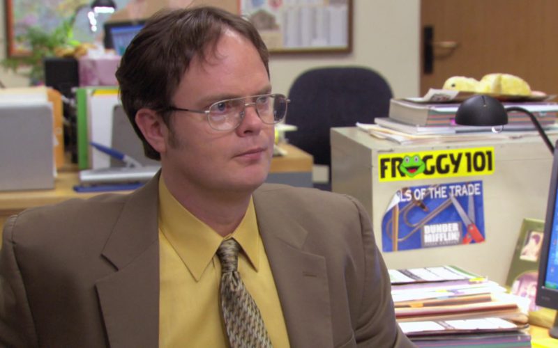 Froggy 101 Radio Station Sticker in The Office – Season 3, Episode 15, Ben Franklin