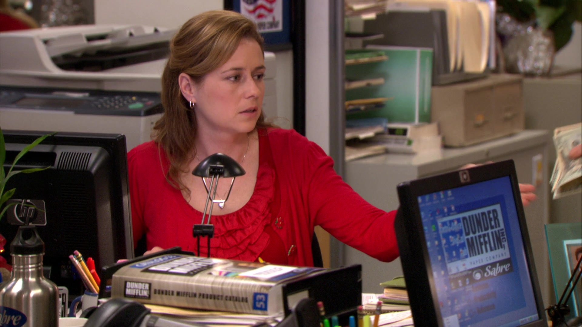 HP Monitor Used by Jenna Fischer (Pam Beesly) in The Office - Season 7, Epi...