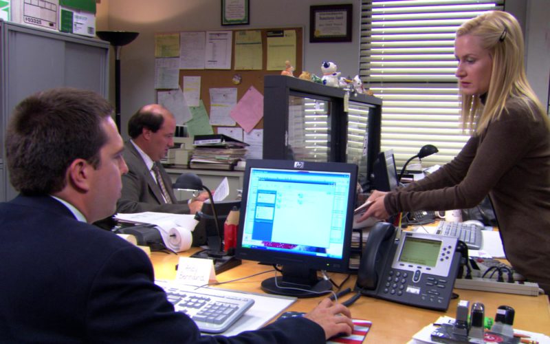 HP Monitor and Cisco IP Phone Used by Ed Helms (Andy Bernard) in The Office (1)