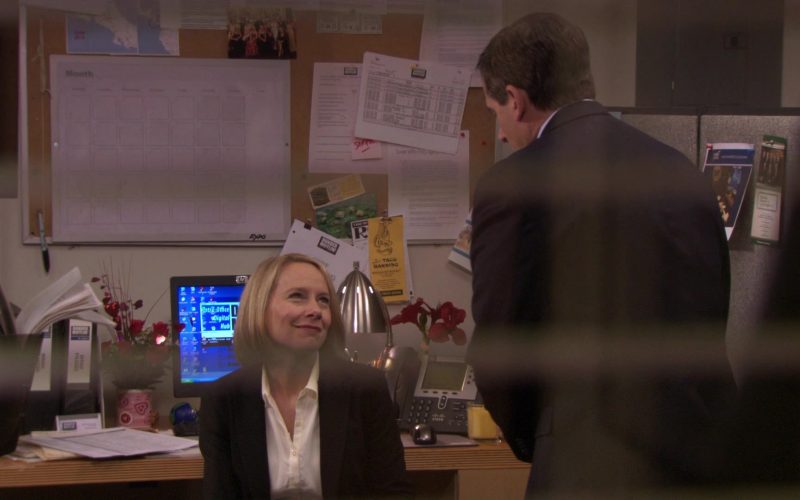 HP Monitor and Cisco Phone Used by Amy Ryan (Holly Flax) in The Office