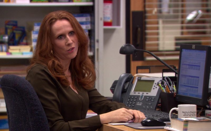 HP Monitor and Cisco Phone Used by Catherine Tate (Nellie Bertram) in The Office
