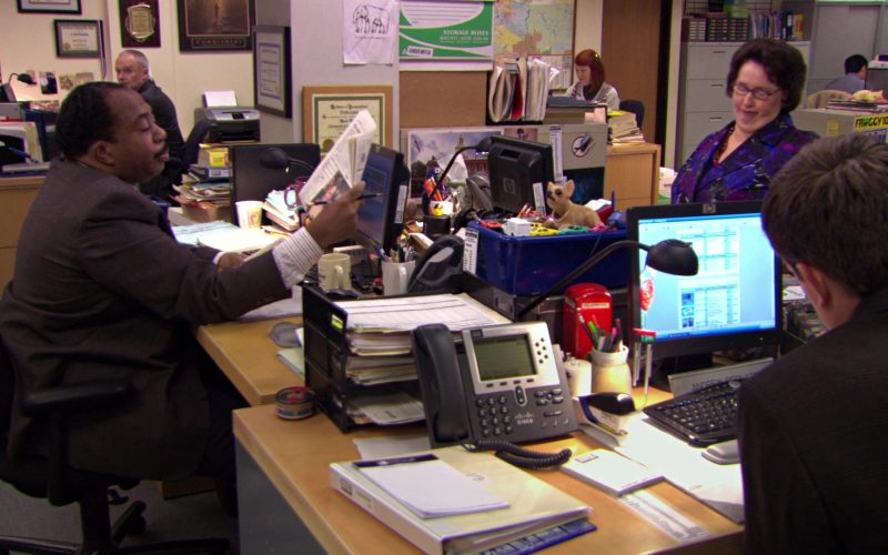 HP Monitor and Cisco Phone Used by Ed Helms (Andy Bernard) in The Office – Season 5