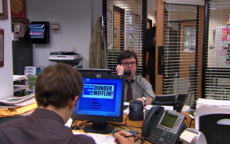 HP Monitor and Cisco Phone Used by Jake Lacy (Pete Miller) in The Office