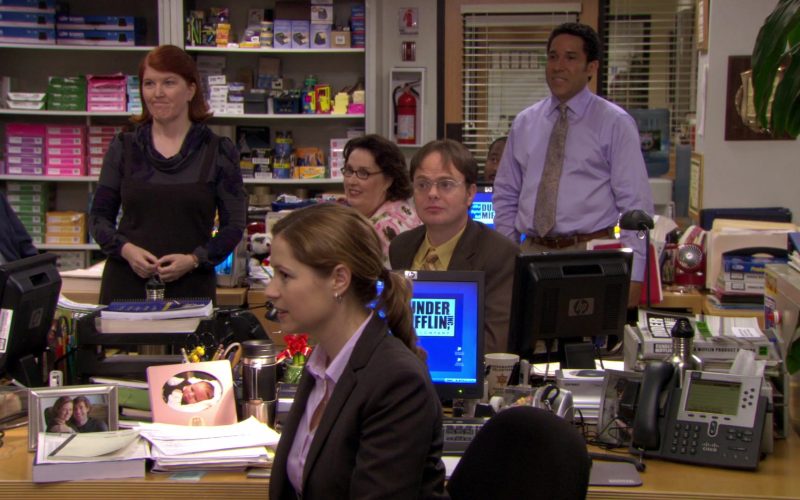 HP Monitor and Cisco Phone Used by Jenna Fischer (Pam Beesly) in The Office