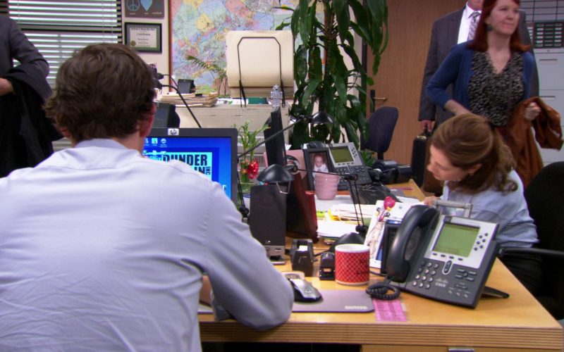 HP Monitor and Cisco Phone Used by John Krasinski (Jim Halpert) in The Office – Season 9, Episode 1