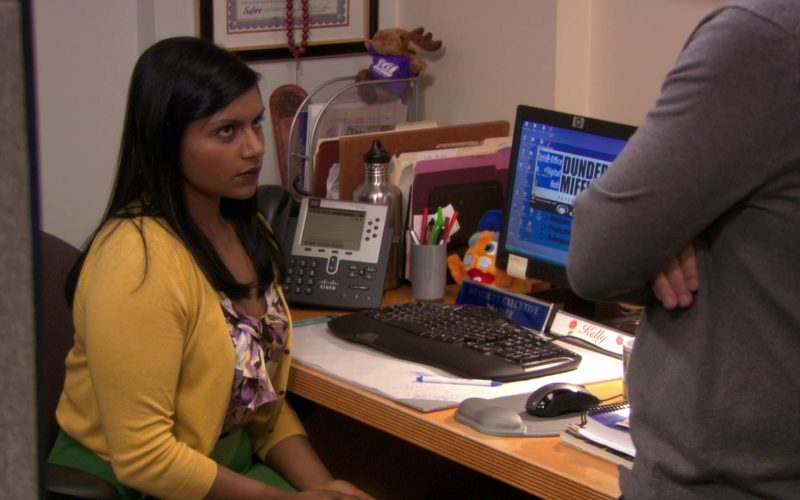 HP Monitor and Cisco Phone Used by Mindy Kaling (Kelly Kapoor) in The Office