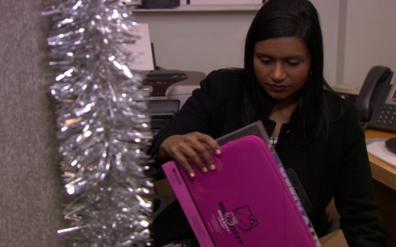 Hello Kitty Laptop Case For Apple MacBook Laptop 13 Held by Mindy Kaling (Kelly Kapoor)