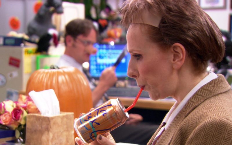 LaCroix Sparkling Water Can Held by Catherine Tate (Nellie Bertram) in The Office (4)