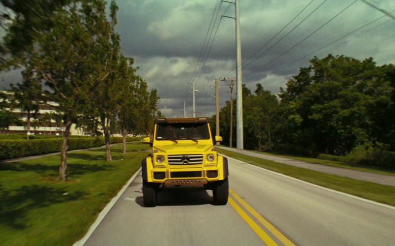Mercedes-Benz G500 4×4² Yellow Car Used by Stefania LaVie Owen in The Beach Bum (1)