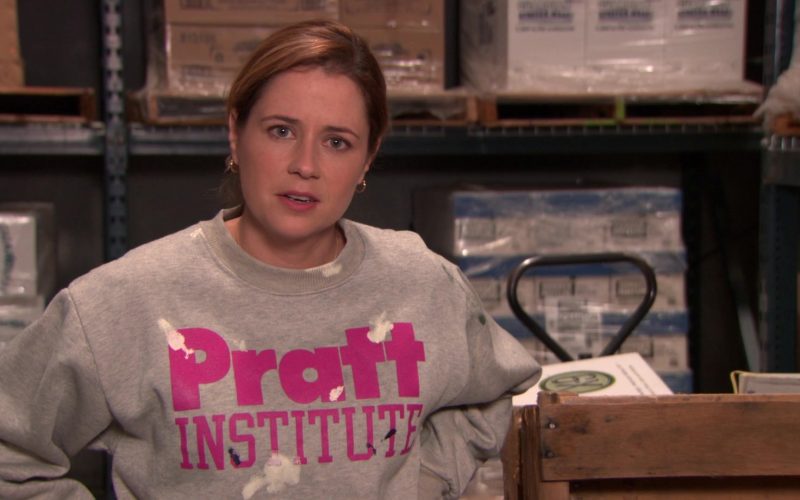 Pratt Institute Sweatshirt Worn by Jenna Fischer (Pam Beesly) in The Office (6)