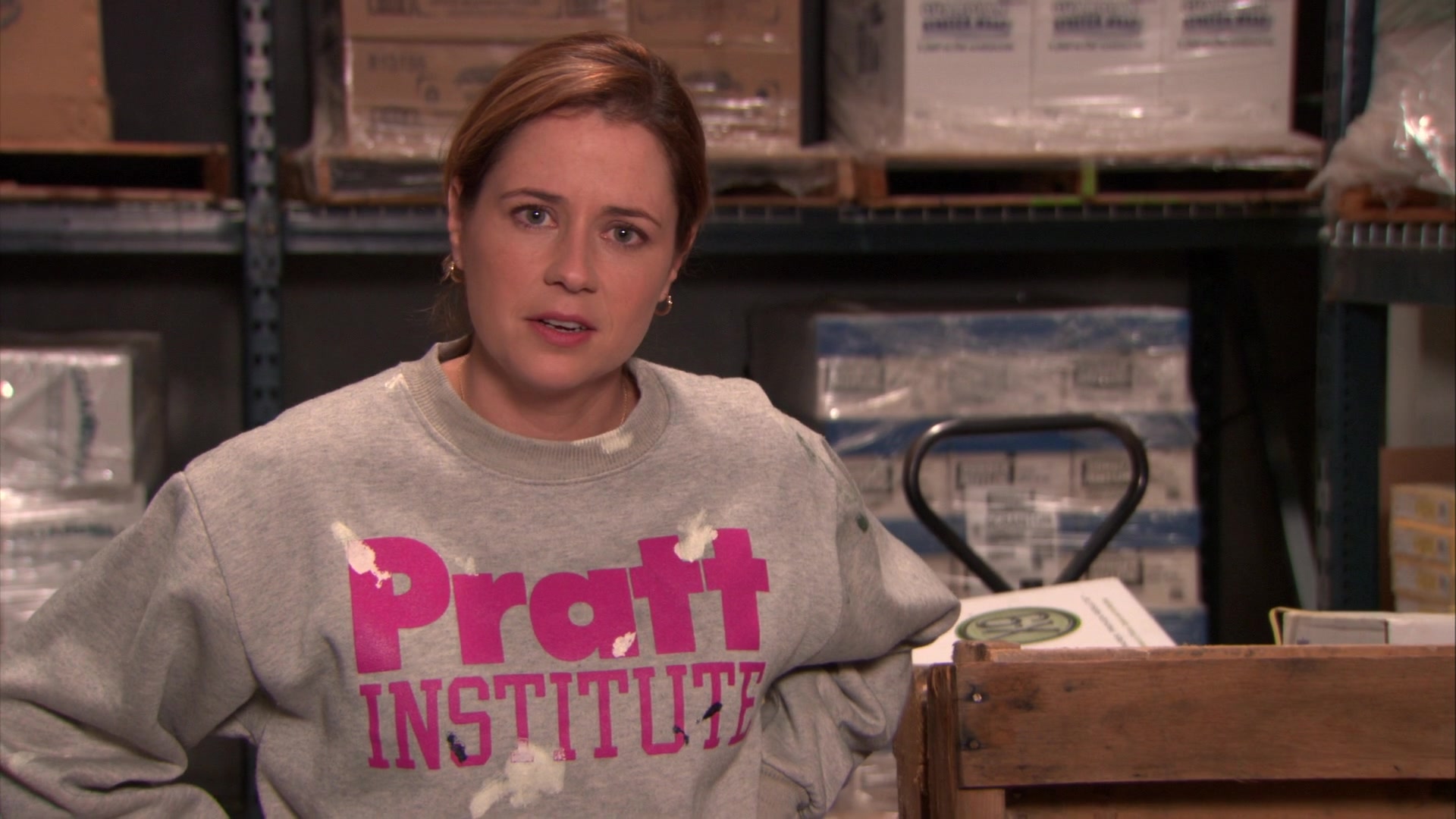 Pratt Institute Sweatshirt Worn By Jenna Fischer (Pam Beesly) In The Office...