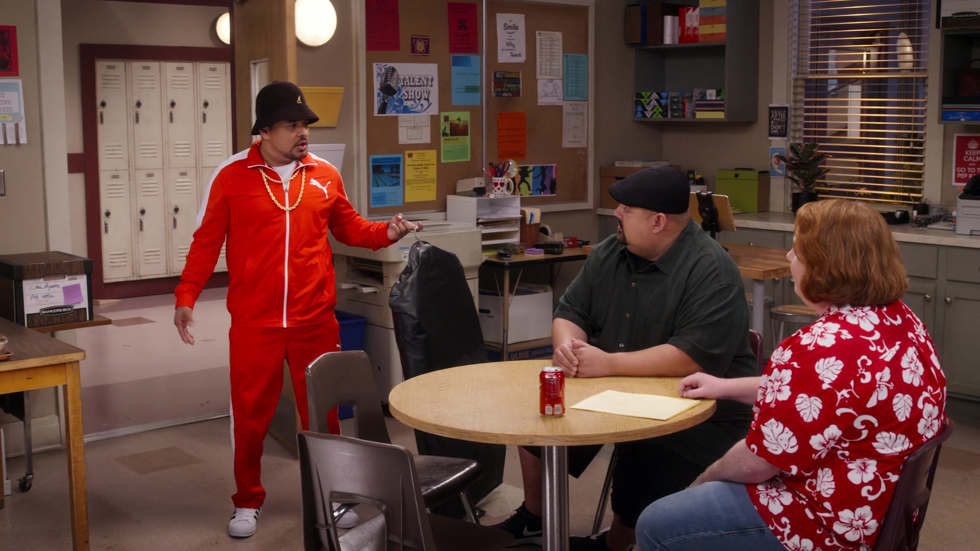 Puma Tracksuit Adidas Sneakers And Kangol Hat Worn By Jacob Vargas In Mr Iglesias Season 1 Episode 7 Talent Show 19