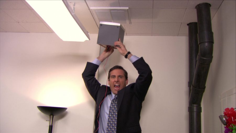 RCA Boombox & Speakers In The Office Season 5, Episode 27, "Cafe