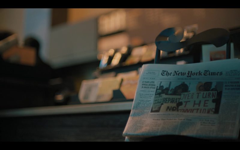 The New York Times Newspaper in When They See Us