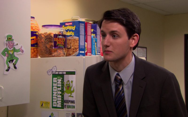 UTZ Party Mix and Wegmans Frosted Flakes Breakfast Cereal in The Office (1)