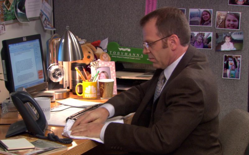 WBRE TV Channel Yellow Mug Used by Paul Lieberstein (Toby Flenderson) in The Office