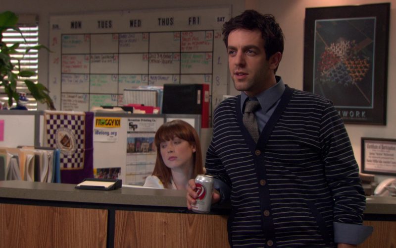 Wegmans Diet Cola Soda Can Held by B. J. Novak (Ryan Howard) in The Office