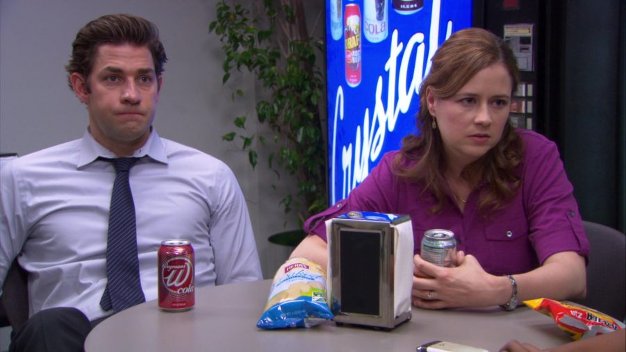 Wegmans W Cola, Herr's Chips And UTZ Enjoyed By John Krasinski (Jim