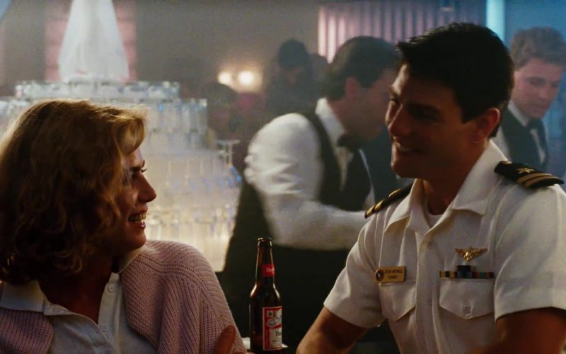 Budweiser Beer Enjoyed by Tom Cruise As Maverick in Top Gun (1986)