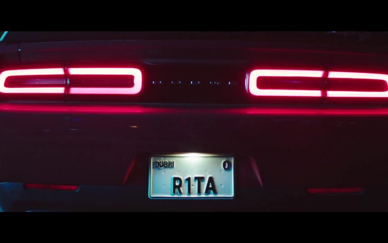 Dodge Challenger SRT Red Muscle Car Driven by Rita Ora in New Look (2019)