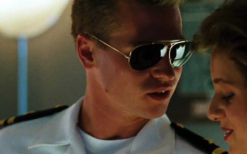 Ray-Ban Shooter 3138 Aviator Sunglasses Worn by Val Kilmer as Tom “Iceman” Kazansky in Top Gun (1986)