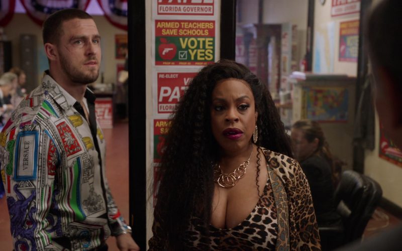 Versace Shirt Worn by Jack Kesy in Claws (1)
