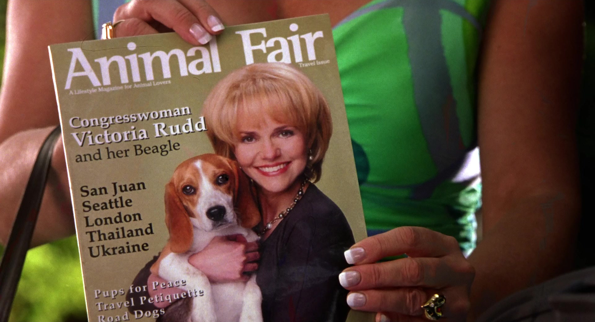 Animal Fair Magazine Held By Jennifer Coolidge In Legally Blonde 2: Red,  White & Blonde (2003)