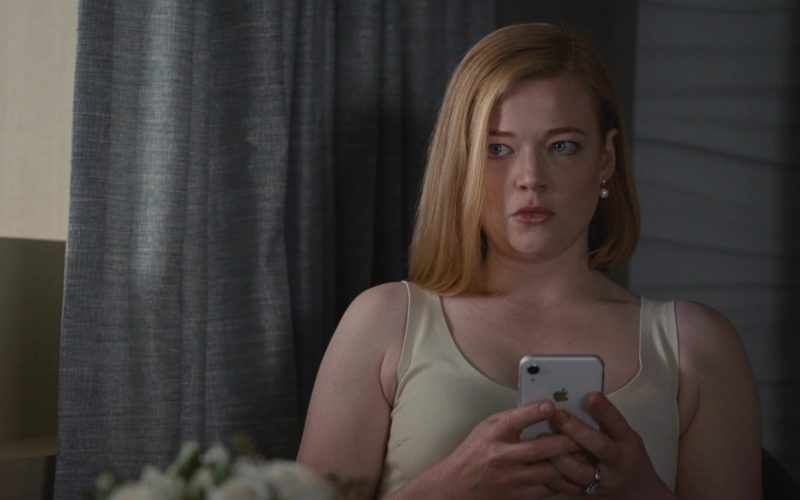 Apple iPhone Smartphone Used by Sarah Snook as Siobhan Roy in Succession (1)