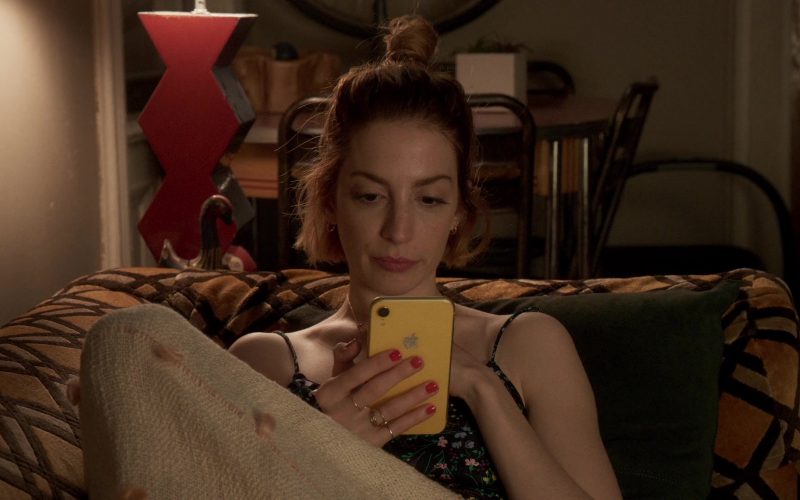 Apple iPhone XR Yellow Mobile Phone Held by Molly Kate Bernard in Younger in Younger (1)