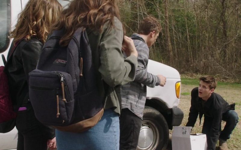 Jansport Gray Backpack Used by Diana Silvers in Ma (2019)