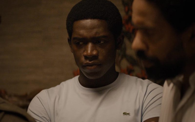 Lacoste T-Shirt Worn by Damson Idris as Franklin Saint in Snowfall (1)