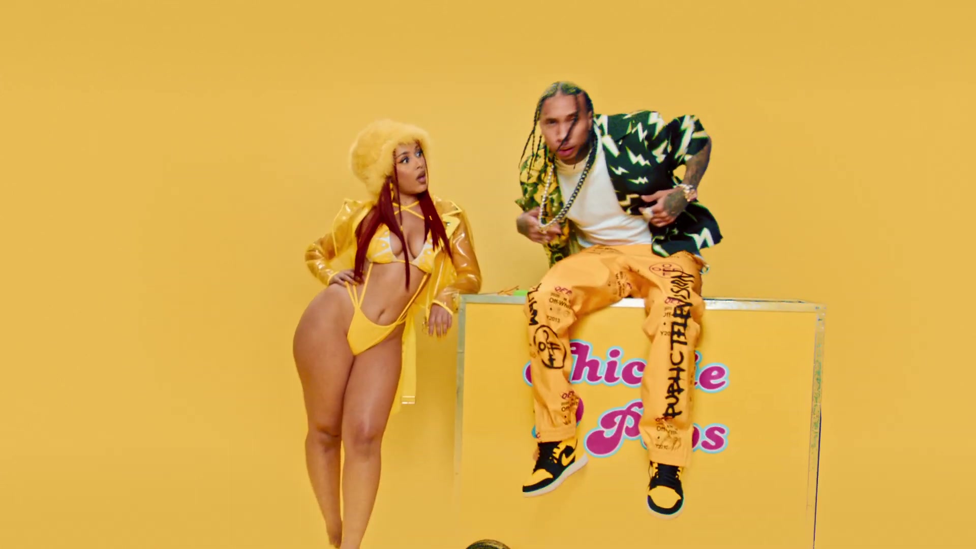 Nike Sneakers and Off-White Pants Worn by Tyga in Juicy ft. 