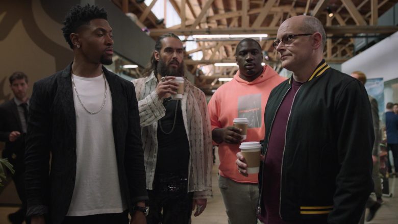 Daniel Patrick Pink Hoodie Worn by Donovan Carter as Vernon in Ballers (5)