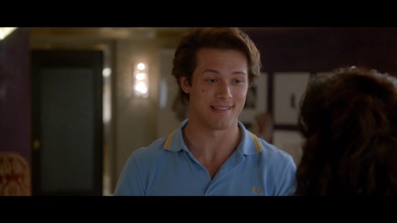 Fred Perry Blue Polo Shirt Worn by Leo Howard as Tommy Harte in Why Women Kill (3)