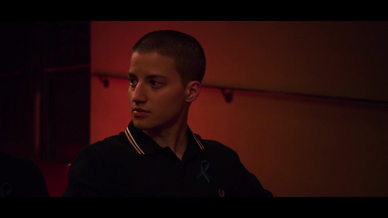 Fred Perry Polo Shirt Worn by Theo Germaine as James in The Politician (2)