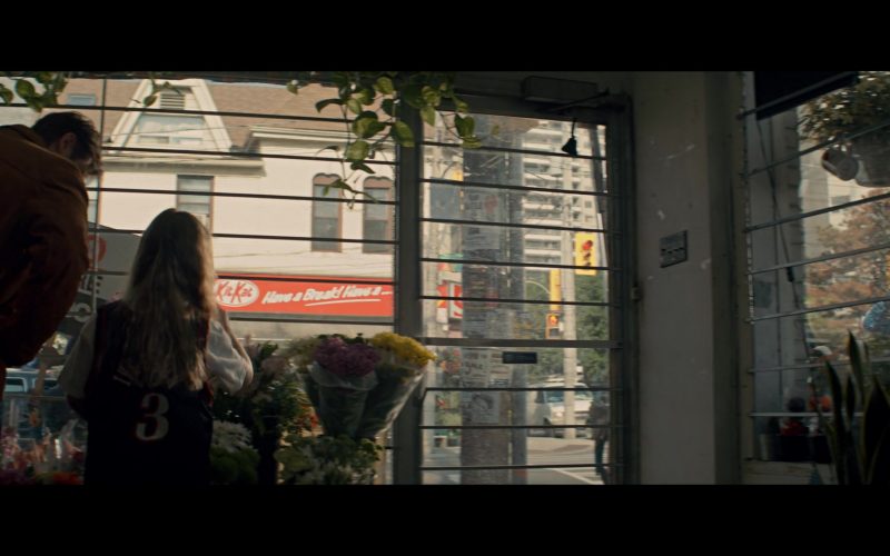 Kit Kat Chocolate Bar Sign in In the Shadow of the Moon (2019)