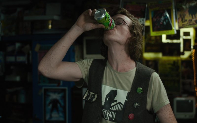 Mountain Dew Soft Drink Enjoyed by Caleb Landry Jones in The Dead Don't Die