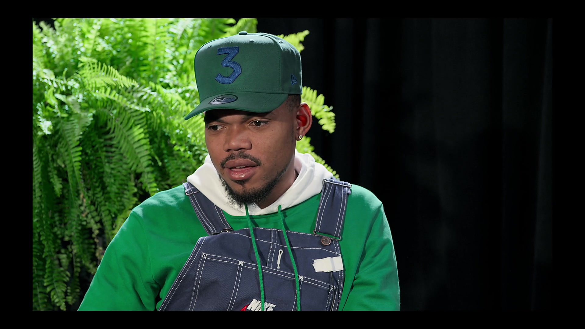 New Era Green Cap 3 Logo Worn By Chance The Rapper In Between Two Ferns The Movie 19