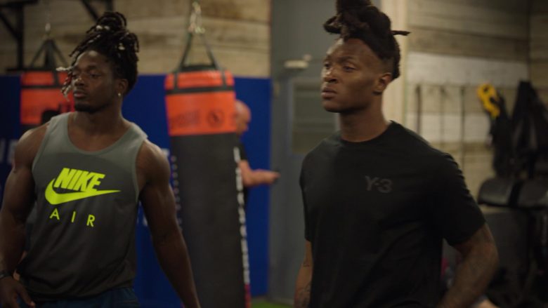 Nike Air Green and Y-3 Black T-Shirts in Ballers – Season 5 Episode 5 Crumbs (2)