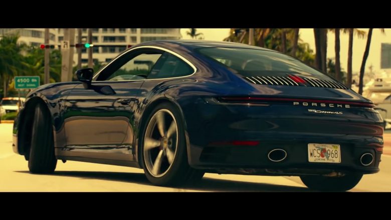 Porsche 911 Carrera 4S Blue Sports Car in Bad Boys for Life 2020 Movie (2)